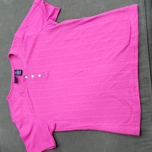 💥50% sale💥 Basic Editions argyle short sleeve tee S #b425